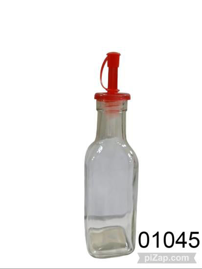 Imagen de ACEITERO/VINAGRERO DE VIDRIO CON TAPA COLOR 3.26